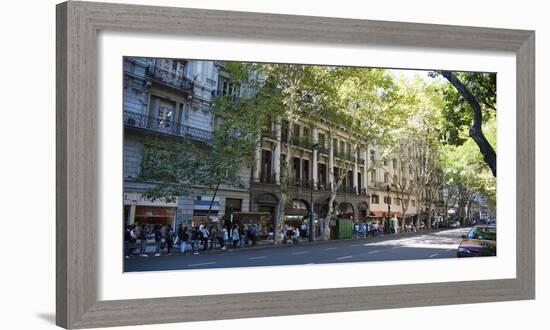 Buildings Along Avenida De Mayo, Buenos Aires, Argentina-null-Framed Photographic Print