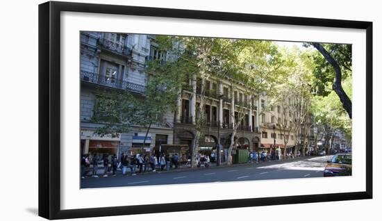 Buildings Along Avenida De Mayo, Buenos Aires, Argentina-null-Framed Photographic Print