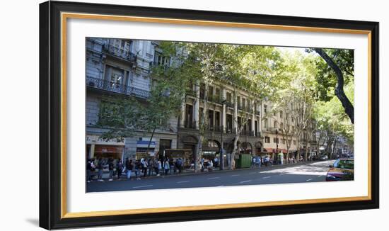 Buildings Along Avenida De Mayo, Buenos Aires, Argentina-null-Framed Photographic Print