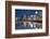 Buildings Along Hakata River at Dusk, Fukuoka, Kyushu, Japan-Ian Trower-Framed Photographic Print