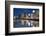 Buildings Along Hakata River at Dusk, Fukuoka, Kyushu, Japan-Ian Trower-Framed Photographic Print