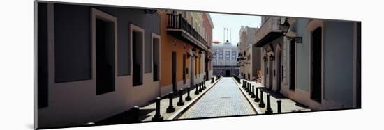 Buildings Along the Alley, Old San Juan, San Juan, Puerto Rico-null-Mounted Photographic Print