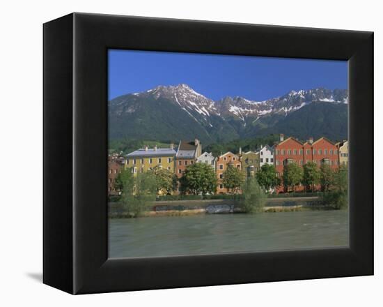 Buildings Along the Inn River, Innsbruck, Tirol (Tyrol), Austria, Europe-Gavin Hellier-Framed Premier Image Canvas