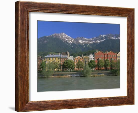 Buildings Along the Inn River, Innsbruck, Tirol (Tyrol), Austria, Europe-Gavin Hellier-Framed Photographic Print