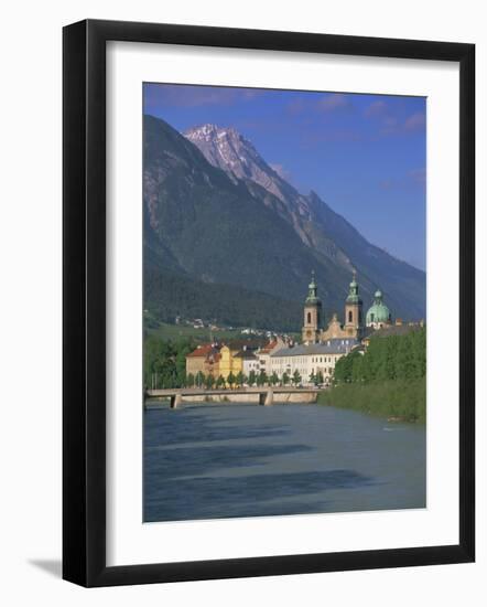 Buildings Along the Inn River, Innsbruck, Tirol (Tyrol), Austria, Europe-Gavin Hellier-Framed Photographic Print