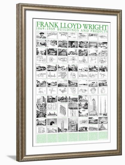 Buildings and Projects, 1869-1959-Frank Lloyd Wright-Framed Art Print