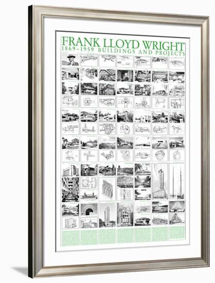 Buildings and Projects, 1869-1959-Frank Lloyd Wright-Framed Art Print