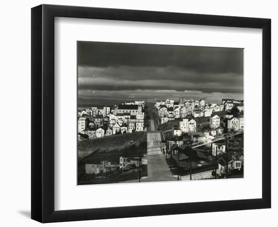 Buildings and Street, San Francisco, c. 1935-Brett Weston-Framed Photographic Print