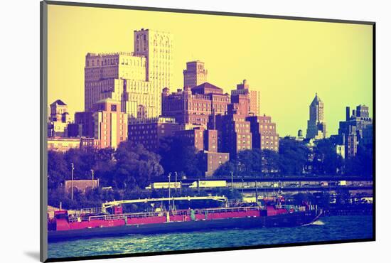 Buildings and Structures - The East River - Manhattan - New York City - United States-Philippe Hugonnard-Mounted Photographic Print