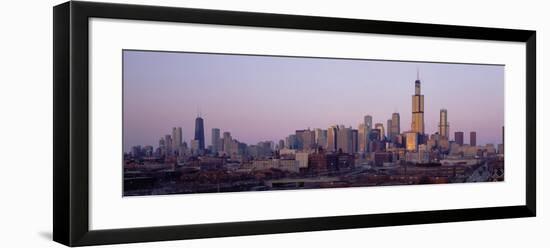 Buildings at Dusk, Chicago, Illinois, USA-null-Framed Photographic Print