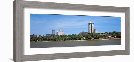 Buildings at the Waterfront, Arkansas River, Tulsa, Oklahoma, USA 2012-null-Framed Photographic Print