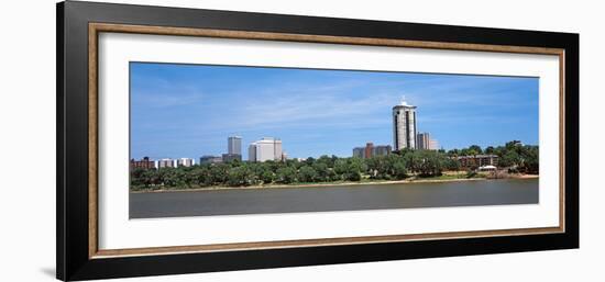 Buildings at the Waterfront, Arkansas River, Tulsa, Oklahoma, USA 2012-null-Framed Photographic Print