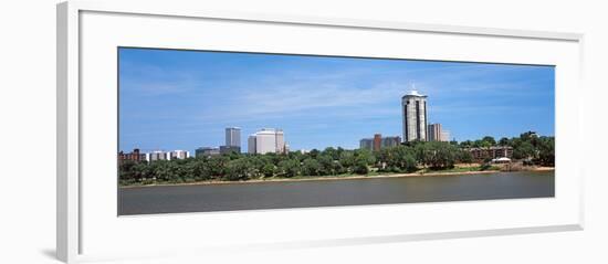 Buildings at the Waterfront, Arkansas River, Tulsa, Oklahoma, USA 2012-null-Framed Photographic Print
