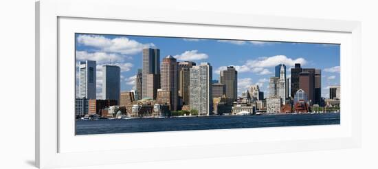 Buildings at the waterfront, Boston, Massachusetts, USA-null-Framed Photographic Print