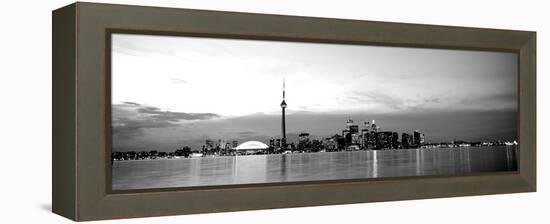 Buildings at the Waterfront, Cn Tower, Toronto, Ontario, Canada-null-Framed Premier Image Canvas