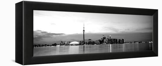 Buildings at the Waterfront, Cn Tower, Toronto, Ontario, Canada-null-Framed Premier Image Canvas