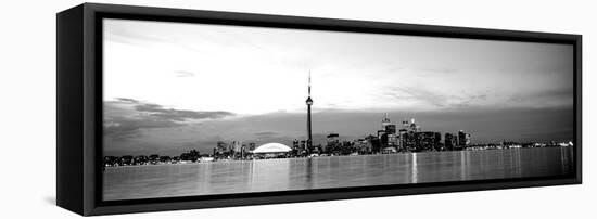 Buildings at the Waterfront, Cn Tower, Toronto, Ontario, Canada-null-Framed Premier Image Canvas