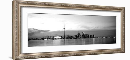 Buildings at the Waterfront, Cn Tower, Toronto, Ontario, Canada-null-Framed Photographic Print