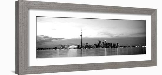 Buildings at the Waterfront, Cn Tower, Toronto, Ontario, Canada-null-Framed Photographic Print