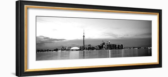 Buildings at the Waterfront, Cn Tower, Toronto, Ontario, Canada-null-Framed Photographic Print