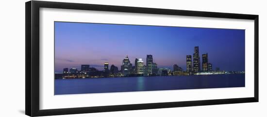 Buildings at the Waterfront, Detroit, Michigan, USA-null-Framed Photographic Print