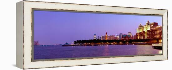 Buildings at the Waterfront, Hoboken, Hudson County, New Jersey, USA 2013-null-Framed Stretched Canvas