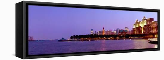 Buildings at the Waterfront, Hoboken, Hudson County, New Jersey, USA 2013-null-Framed Stretched Canvas