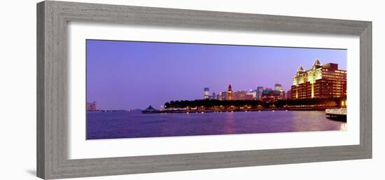 Buildings at the Waterfront, Hoboken, Hudson County, New Jersey, USA 2013-null-Framed Photographic Print