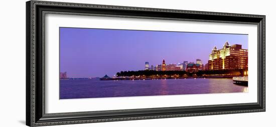 Buildings at the Waterfront, Hoboken, Hudson County, New Jersey, USA 2013-null-Framed Photographic Print