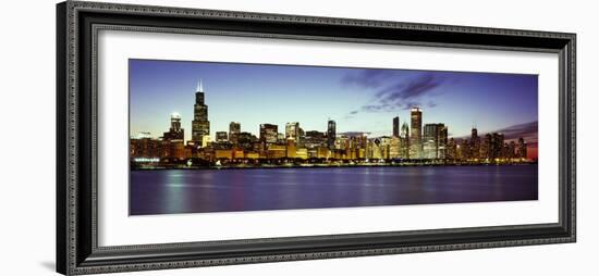 Buildings at the Waterfront, Lake Michigan, Chicago, Cook County, Illinois, USA-null-Framed Photographic Print