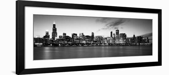 Buildings at the Waterfront, Lake Michigan, Chicago, Cook County, Illinois, USA-null-Framed Photographic Print