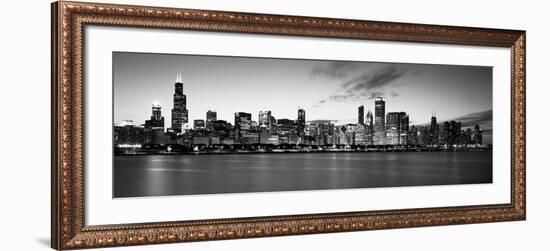 Buildings at the Waterfront, Lake Michigan, Chicago, Cook County, Illinois, USA-null-Framed Photographic Print