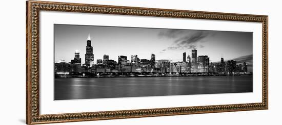 Buildings at the Waterfront, Lake Michigan, Chicago, Cook County, Illinois, USA-null-Framed Photographic Print