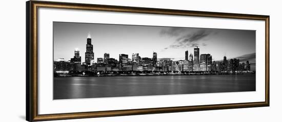 Buildings at the Waterfront, Lake Michigan, Chicago, Cook County, Illinois, USA-null-Framed Photographic Print