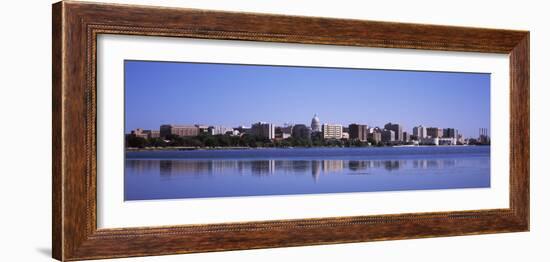 Buildings at the Waterfront, Lake Monona, Madison, Dane County, Wisconsin, USA-null-Framed Photographic Print