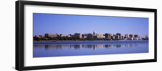 Buildings at the Waterfront, Lake Monona, Madison, Dane County, Wisconsin, USA-null-Framed Photographic Print