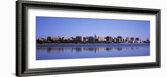 Buildings at the Waterfront, Lake Monona, Madison, Dane County, Wisconsin, USA-null-Framed Photographic Print