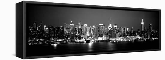 Buildings at the Waterfront, Manhattan, New York City, New York State, USA-null-Framed Premier Image Canvas