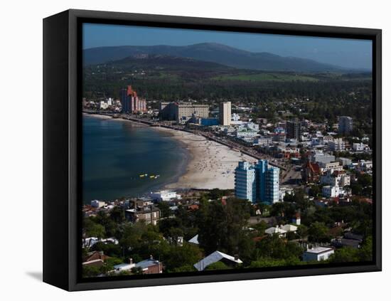 Buildings at the Waterfront, Piriapolis, Maldonado, Uruguay-null-Framed Premier Image Canvas