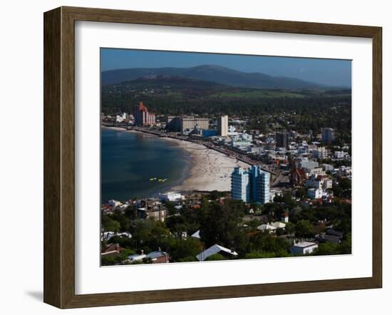 Buildings at the Waterfront, Piriapolis, Maldonado, Uruguay-null-Framed Photographic Print