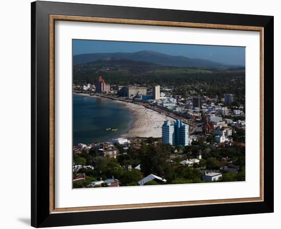 Buildings at the Waterfront, Piriapolis, Maldonado, Uruguay-null-Framed Photographic Print