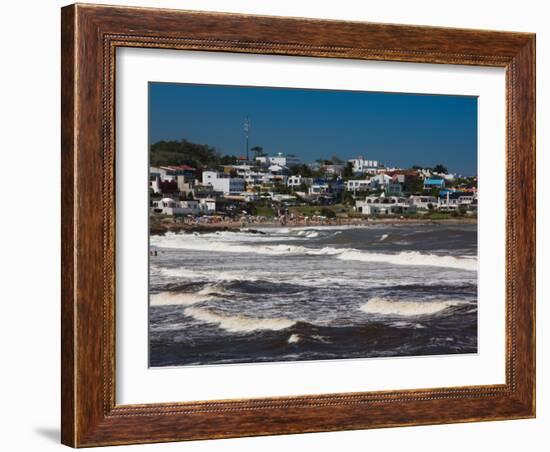 Buildings at the Waterfront, Playa La Boca, La Barra, Punta Del Este, Maldonado, Uruguay-null-Framed Photographic Print