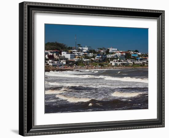 Buildings at the Waterfront, Playa La Boca, La Barra, Punta Del Este, Maldonado, Uruguay-null-Framed Photographic Print