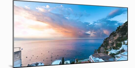 Buildings at the Waterfront, Positano, Amalfi Coast, Province of Salerno, Campania, Italy-null-Mounted Photographic Print