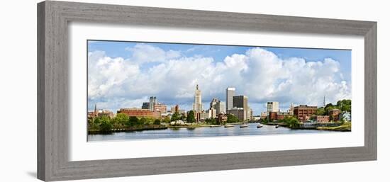 Buildings at the Waterfront, Providence River, Providence, Rhode Island, USA 2012-null-Framed Photographic Print