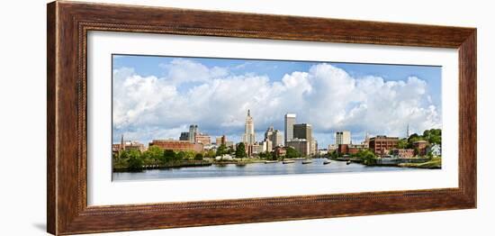 Buildings at the Waterfront, Providence River, Providence, Rhode Island, USA 2012-null-Framed Photographic Print