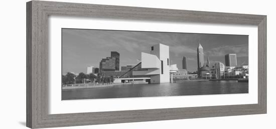 Buildings at the Waterfront, Rock and Roll Hall of Fame, Cleveland, Ohio, USA-null-Framed Photographic Print