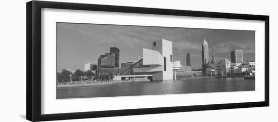 Buildings at the Waterfront, Rock and Roll Hall of Fame, Cleveland, Ohio, USA-null-Framed Photographic Print