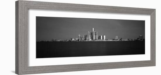 Buildings at Waterfront, Detroit, Michigan, USA-null-Framed Photographic Print