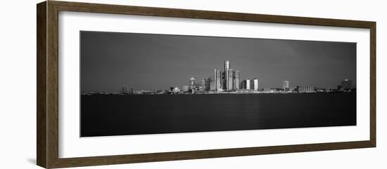 Buildings at Waterfront, Detroit, Michigan, USA-null-Framed Photographic Print
